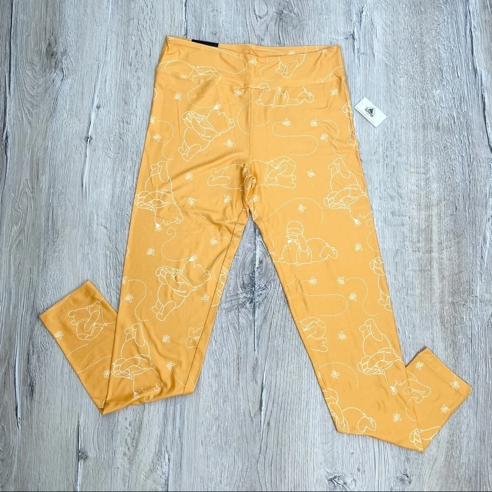 Disney Winnie The Pooh Yellow Leggings
